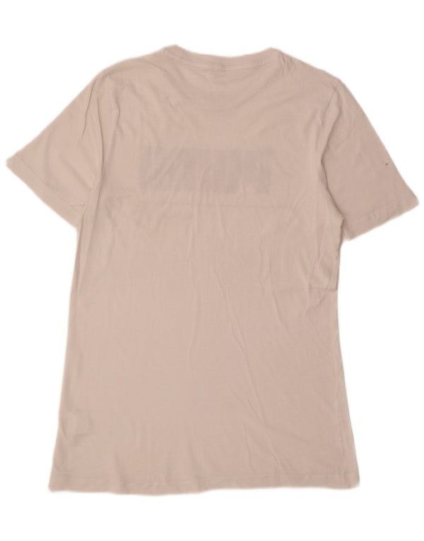 Puma Herre Grafisk T-Shirt Top Lille Hvid