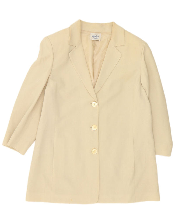 Luisa Spagnoli Dame 3-knaps 2-delt nederdelsæt IT 48 XL W34 Beige