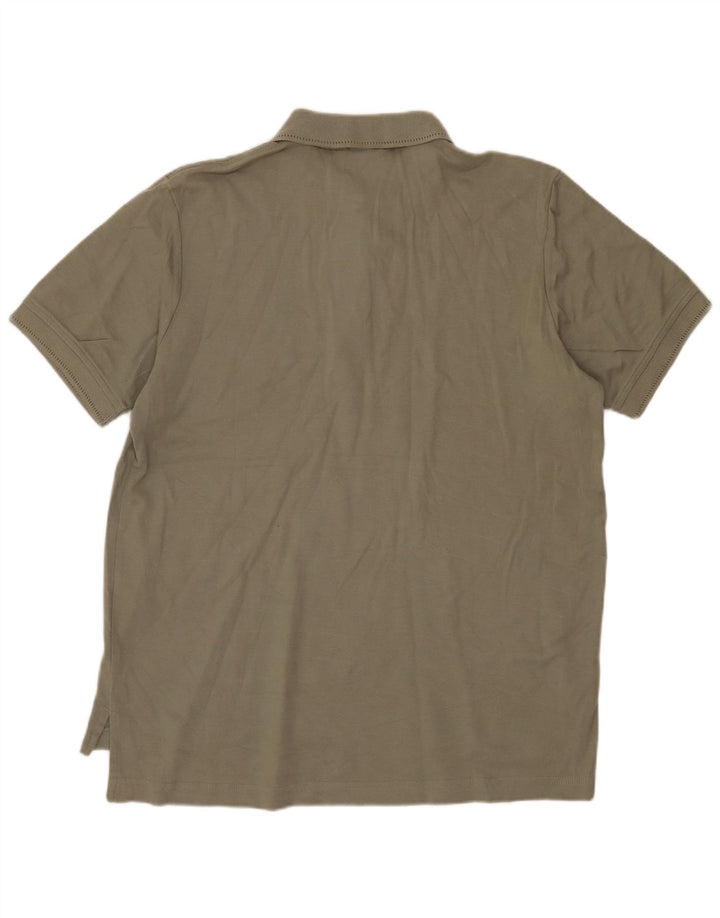 Izod Dame Polo Shirt UK 14 Medium Khaki Bomuld