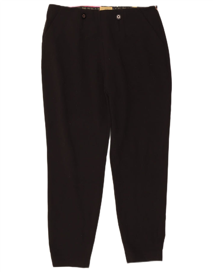 Ted Baker Damekoniske Chinobukser Størrelse 4 Large W34 L28 Sort