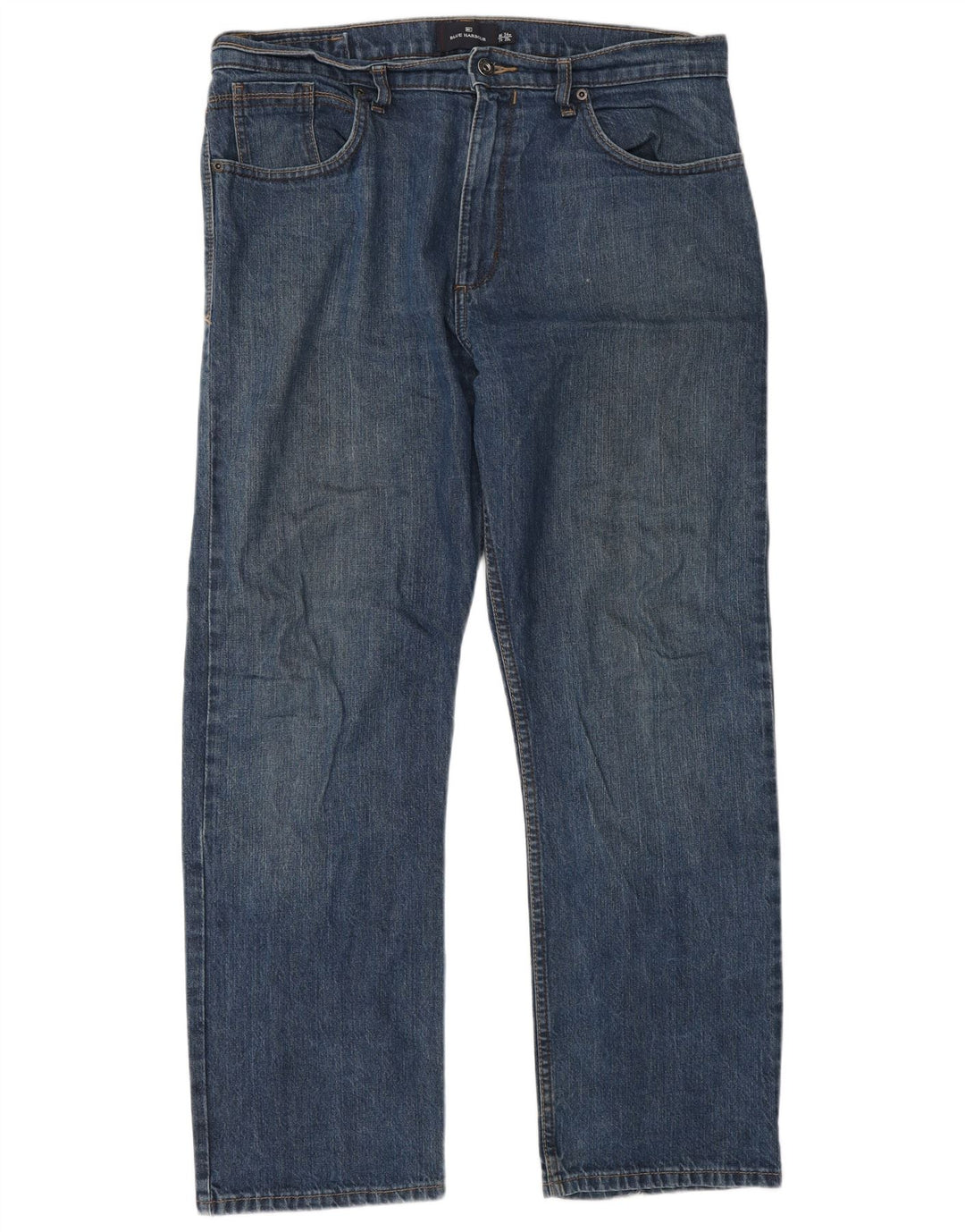 Marks & Spencer Herre Blue Harbor Straight Jeans W34 L29 Blå