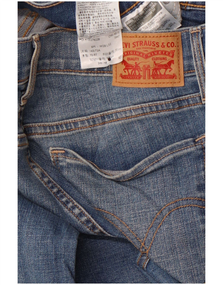 LEVI'S Dame 515 Bootcut Jeans US 6 Medium W32 L28 Blå Bomuld