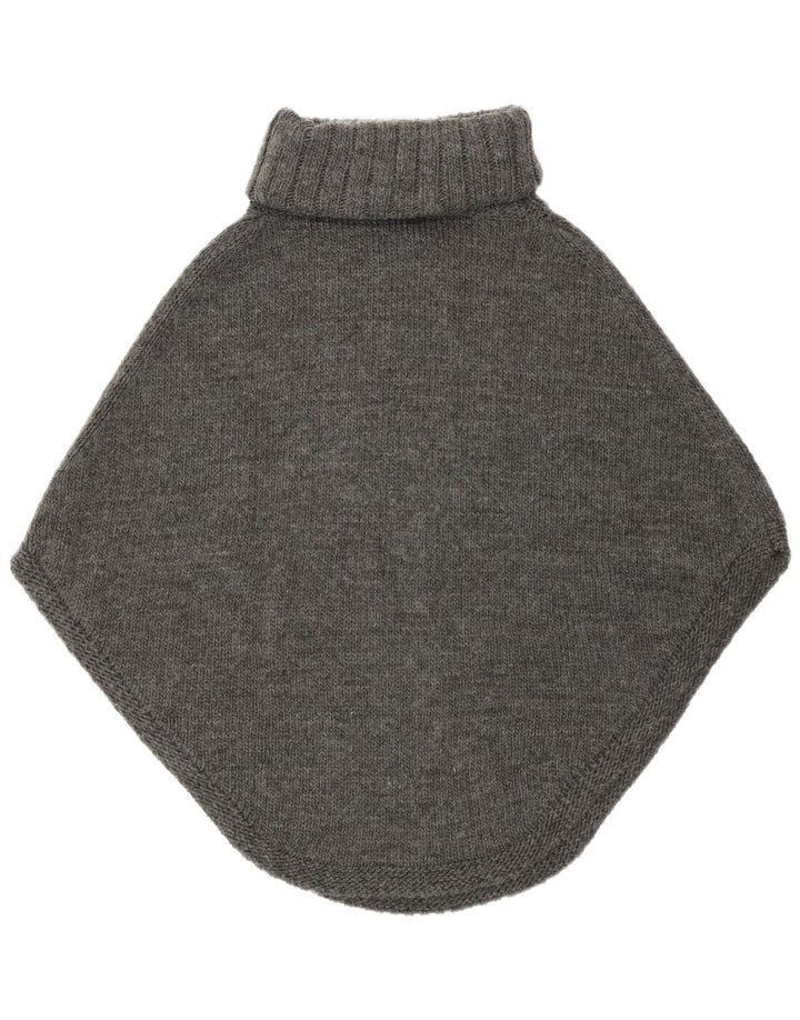 Vintage Dame Poncho Jumper One Size Grå