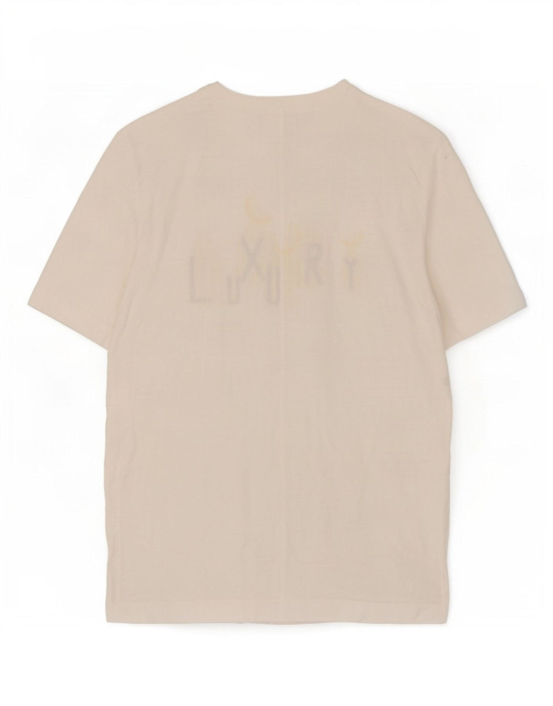 Di Bari Dame Oversized Grafisk T-Shirt Top EU 40 Medium Hvid Linned