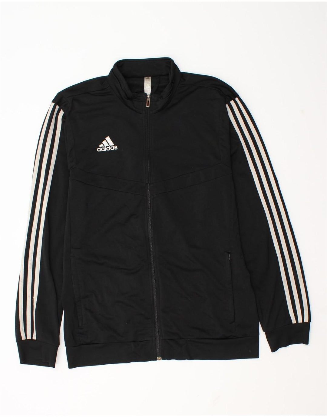 Adidas fuld træningsdragt til mænd, stor sort polyester