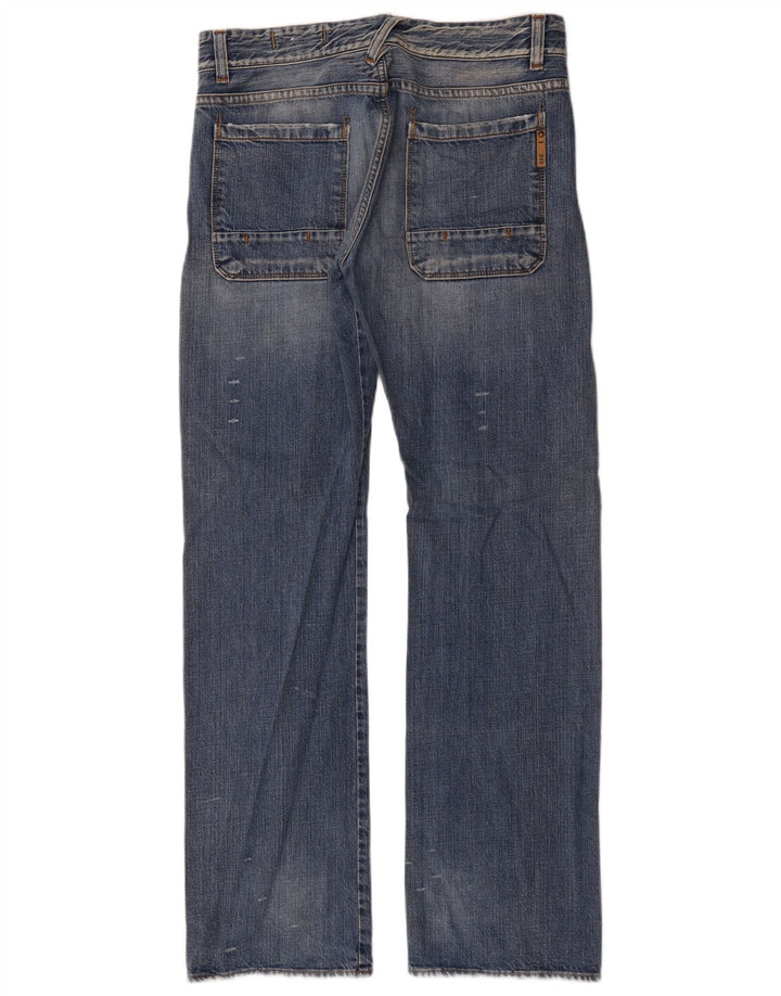 Gas Straight Jeans til mænd W34 L34 Blå Bomuld