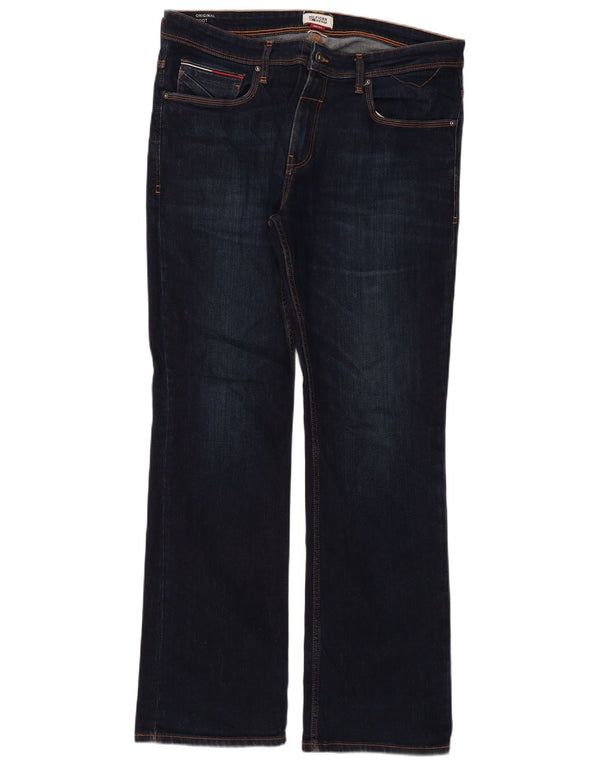 Tommy Hilfiger Herre Bootcut Jeans W38 L34 Marineblå Bomuld
