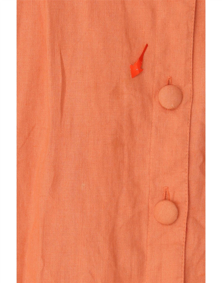 ST MICHAEL Womens Shirt Dress UK 14 Large  Orange Vintage St Michael and Second-Hand St Michael from Messina Hembry 