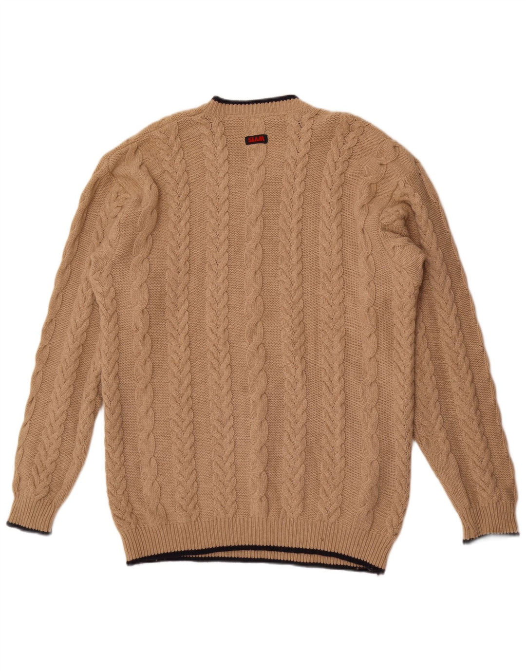 Slam Herre V-hals sweater XL Beige Uld