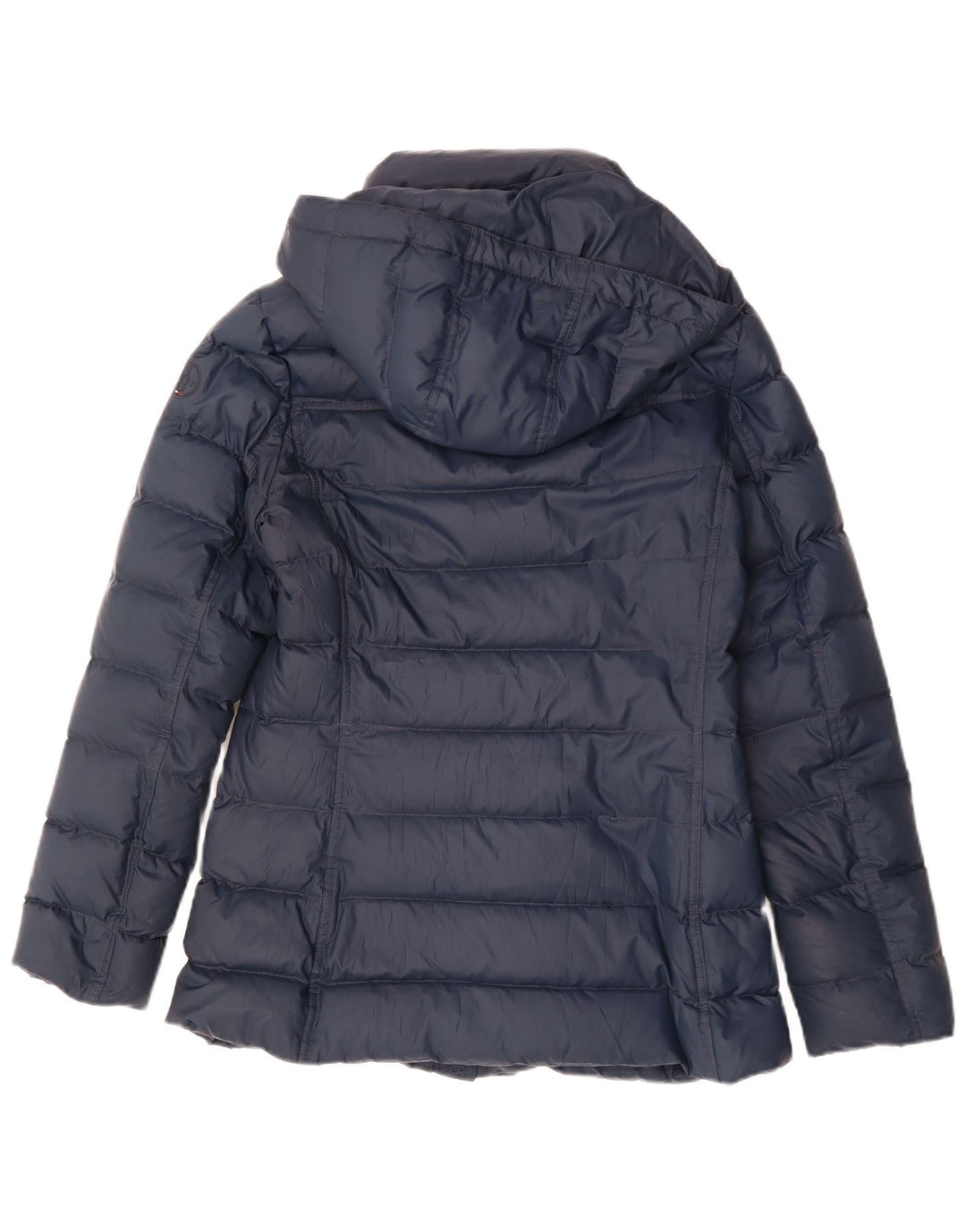 Tommy Hilfiger Dame Hætte Polstret Jakke UK 10 Small Navy Blue Polyester