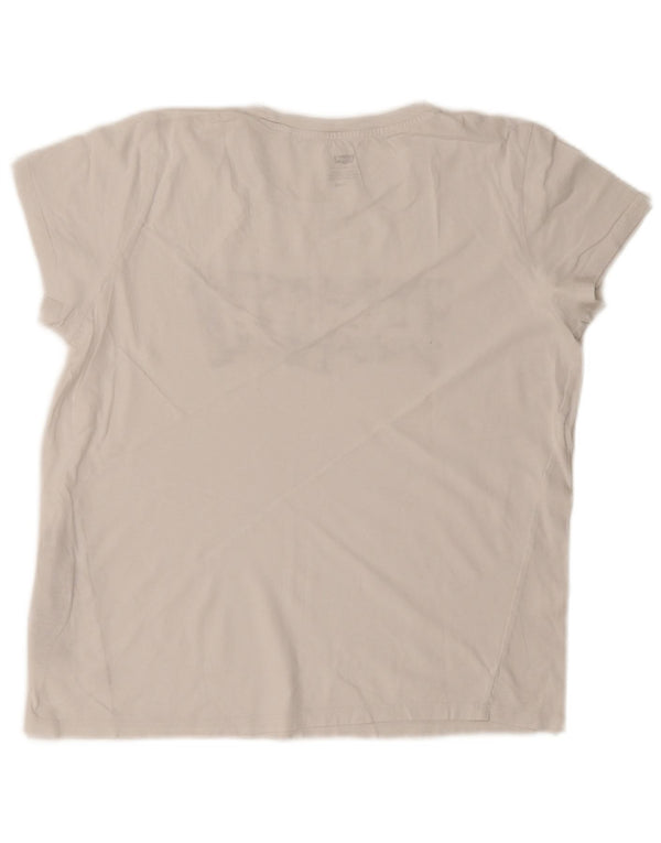 Levi's Grafisk T-shirt top til kvinder DK 16 Stor hvid bomuld
