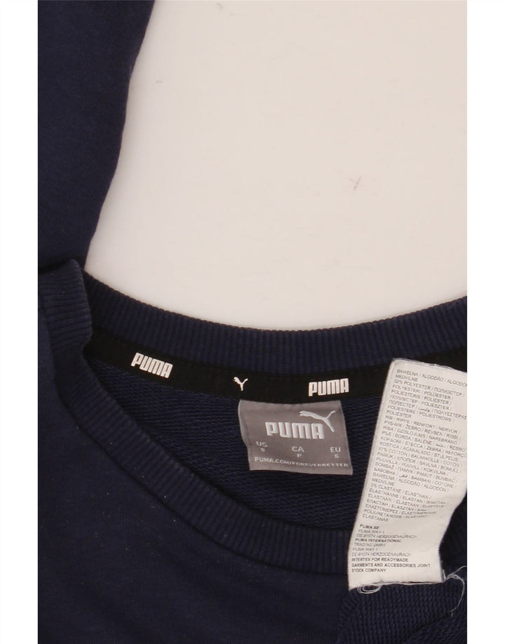 Adidas grafisk sweatshirt til mænd, lille marineblå bomuld