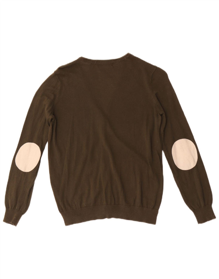 Zara Dame Cardigan Sweater UK 12 Medium Khaki