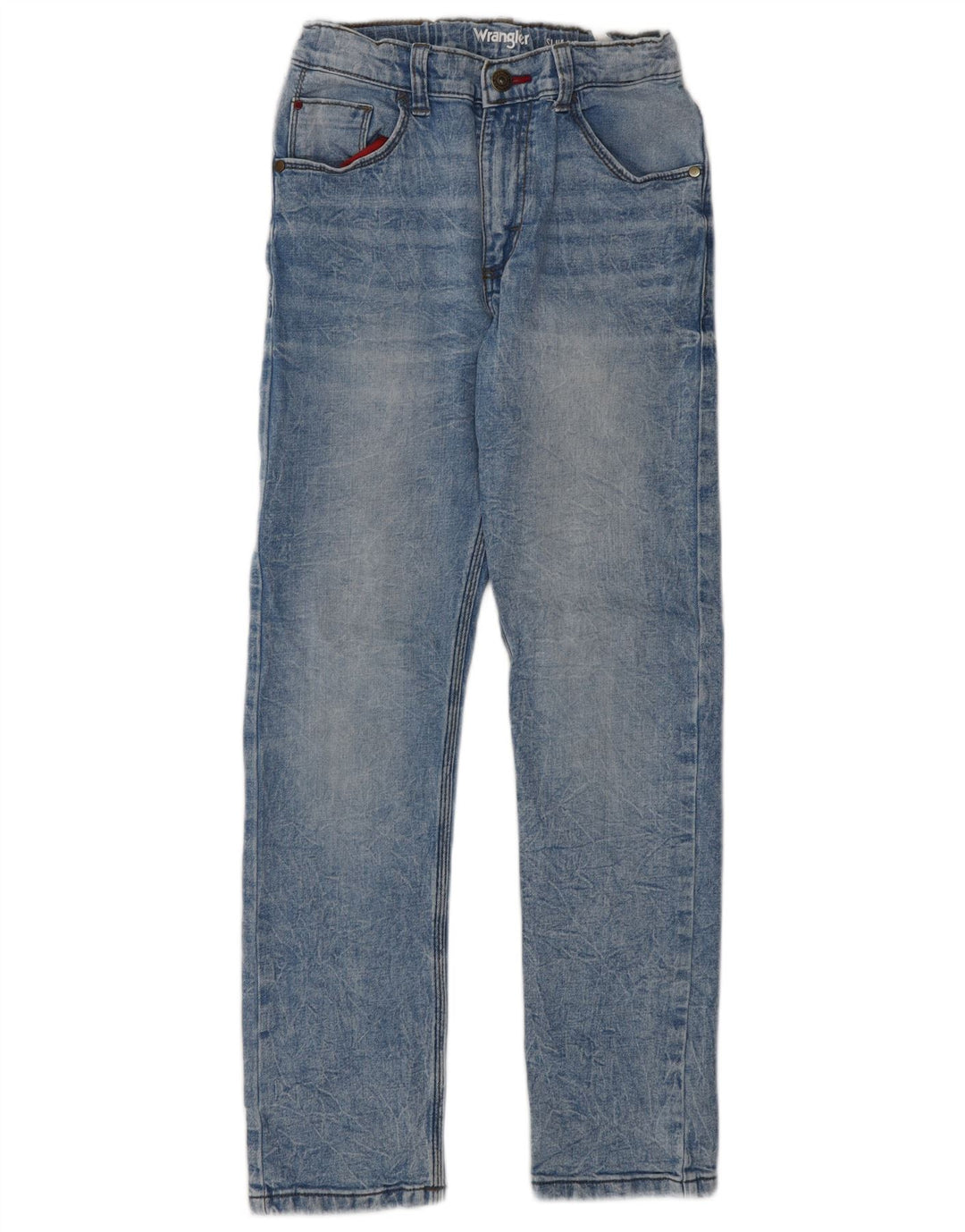 Wrangler Boys Slim Jeans 7-8 år W26 L28 Blå