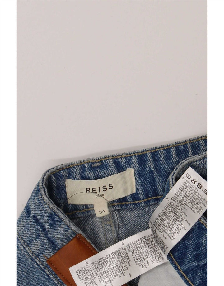 Reiss Denim Shorts til mænd W34 Large Blue Cotton