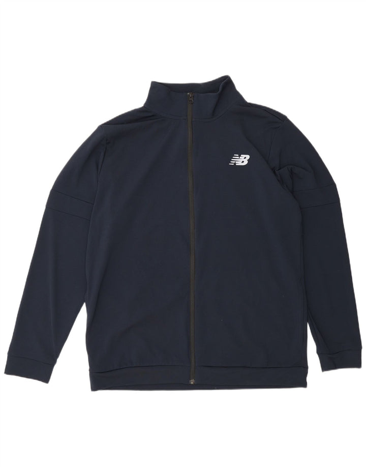 New Balance Herre træningsdragt Topjakke Stor Marineblå Polyester Sports
