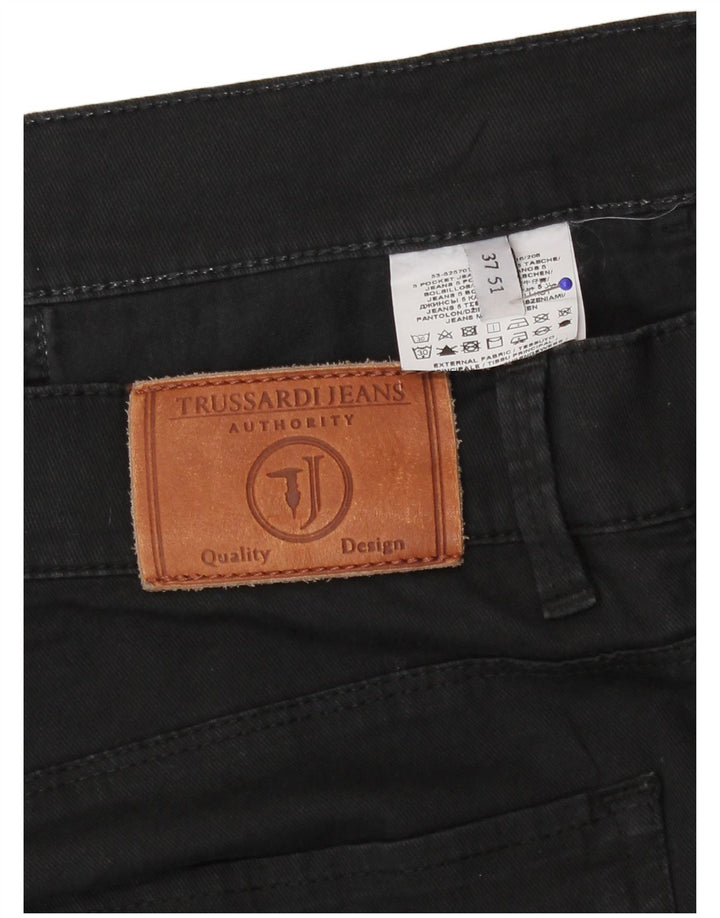 Trussardi Herre Straight Jeans IT 51 Large W37 L28 Sort