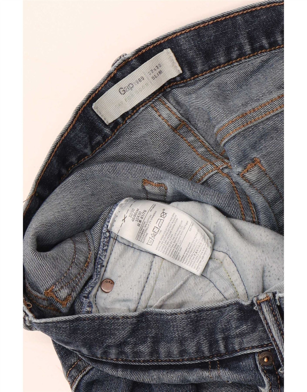 Gap Dame Slim Jeans W32 L30 Blå Bomuld