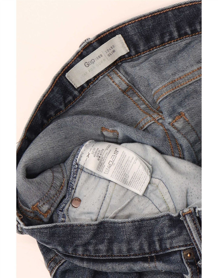 Gap Dame Slim Jeans W32 L30 Blå Bomuld