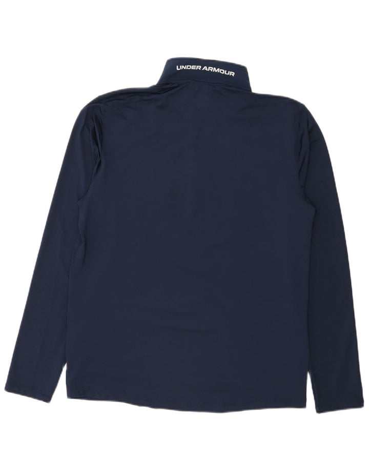 Under Armour Herre grafisk lynlås-hals sweater træningsdragt Top Medium Navy Blue