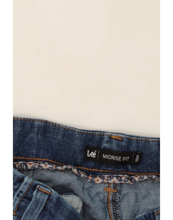 LEE Womens Mid Rise Denim Shorts US 12 Large W32  Blue Cotton Vintage Lee and Second-Hand Lee from Messina Hembry 