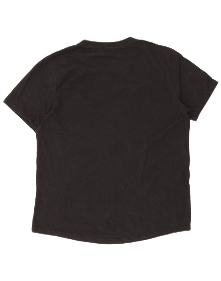 Nike Dame T-Shirt Top UK 10 Small Black Bomuld