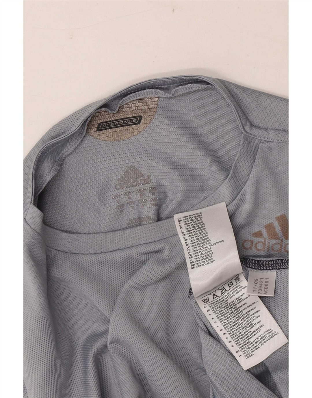 Adidas Herre Climacool Top Langærmet Medium Grey Polyester