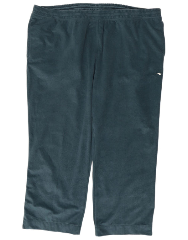 Diadora Herre Velour Træningsdragt Bukser 2XL Grøn Polyester