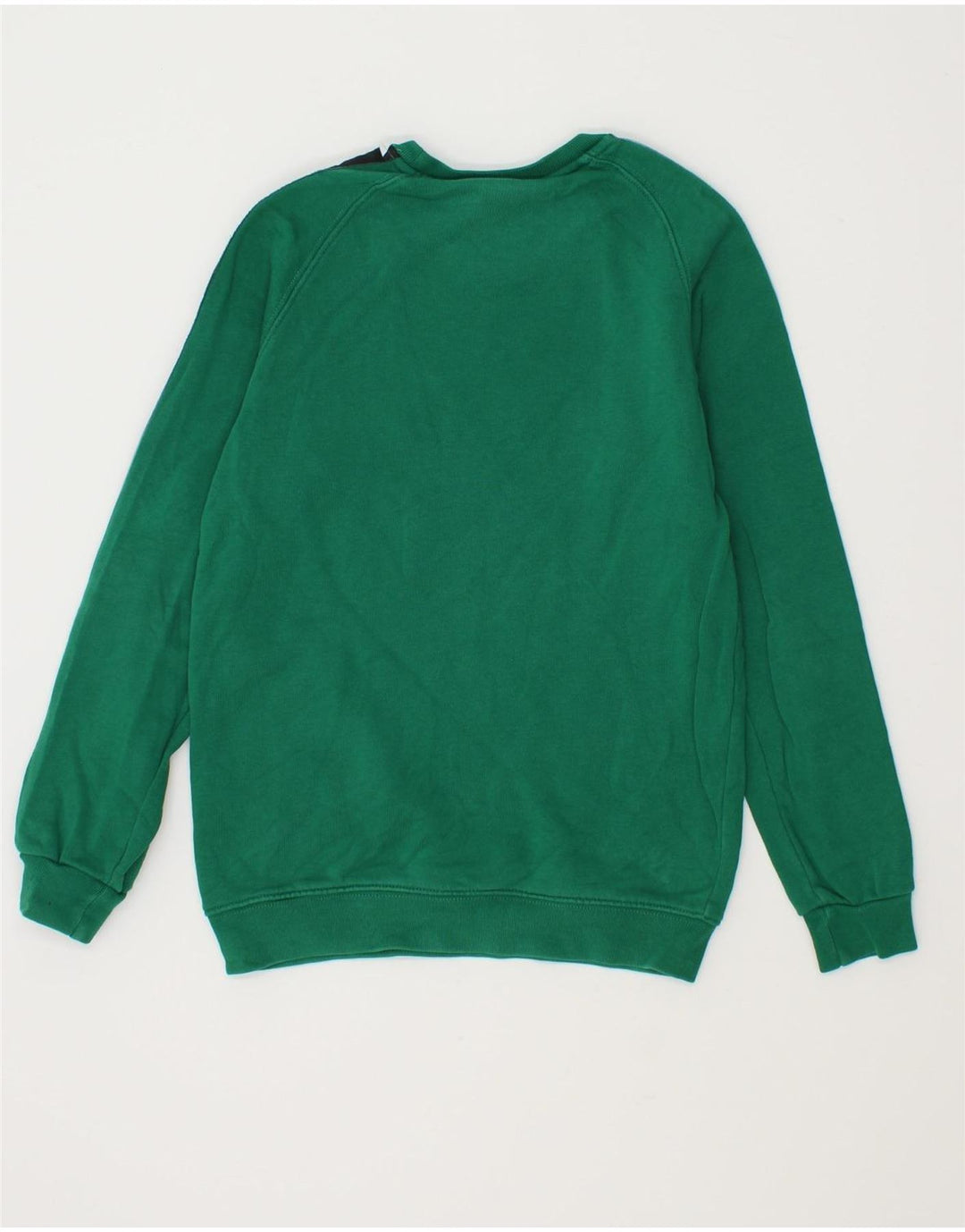 DIADORA Boys Graphic Sweatshirt Jumper 8-9 Years Green Colourblock Vintage Diadora and Second-Hand Diadora from Messina Hembry 