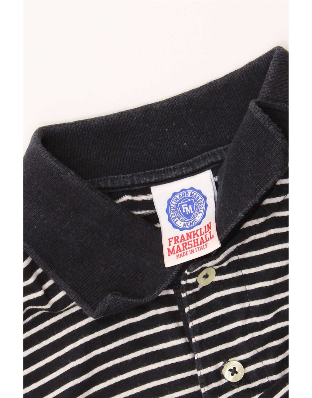 Franklin & Marshall herre poloshirt Medium marineblå stribet