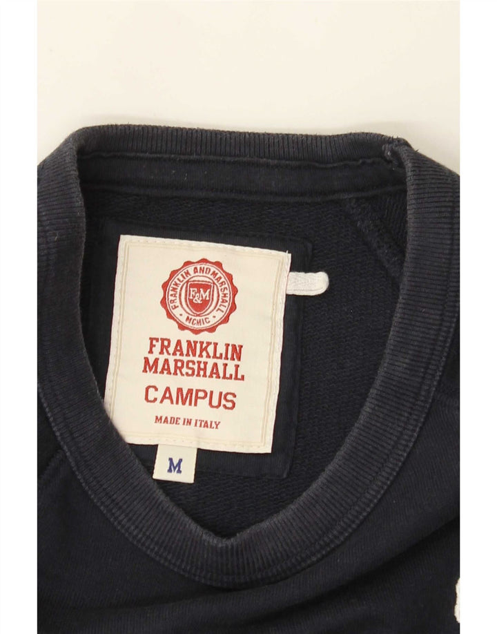 Franklin Marshall Herre Sweatshirt Jumper Medium Navy Blue