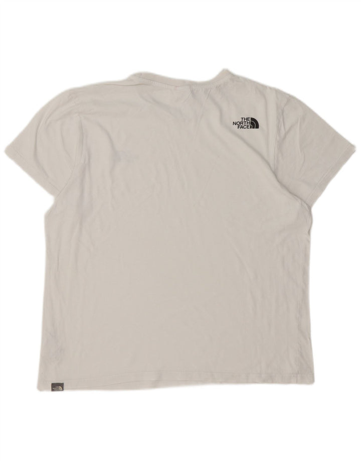 THE NORTH FACE Herre T-Shirt Top Stor Hvid Bomuld
