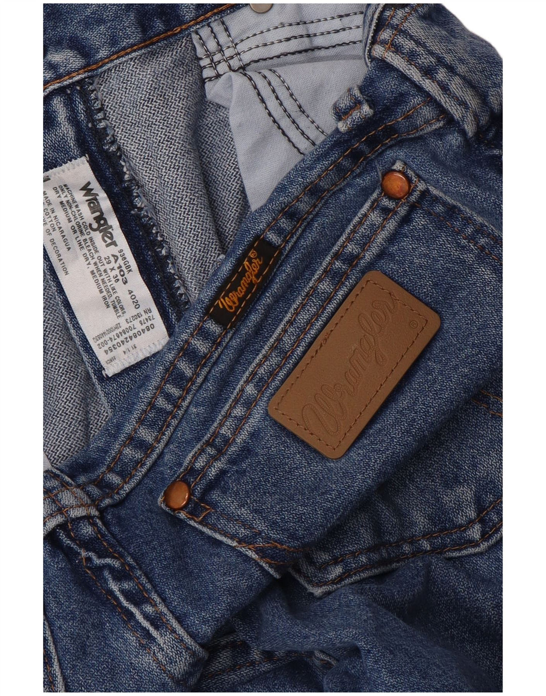 Wrangler lige jeans til kvinder W29 L36 blå bomuld