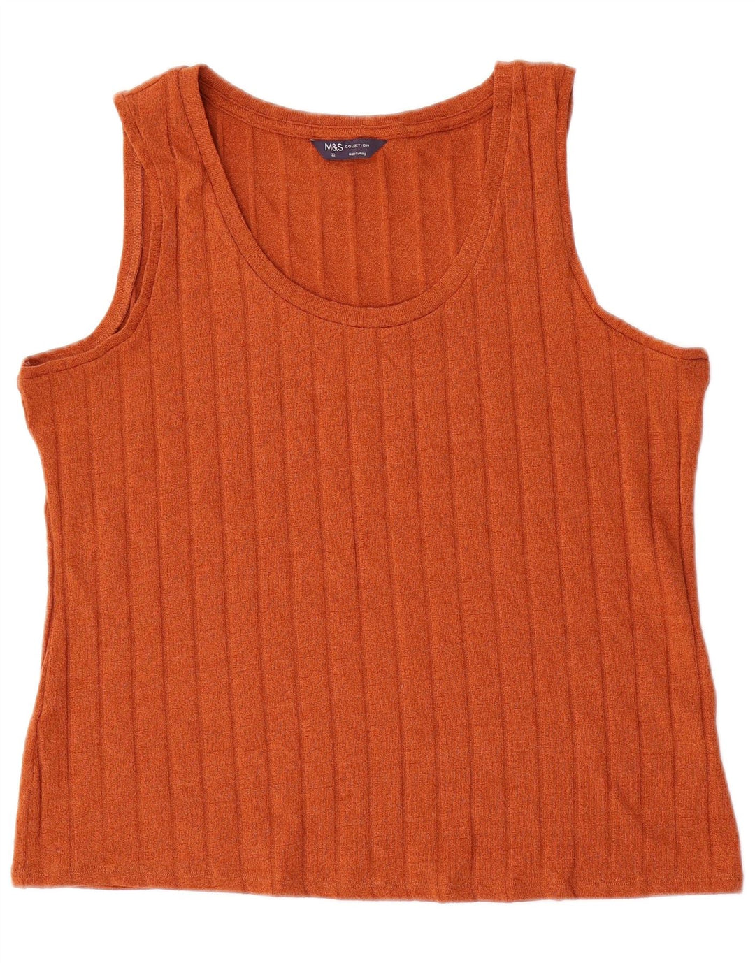 Marks & Spencer Damevest Top UK 22 3XL Orange Polyester