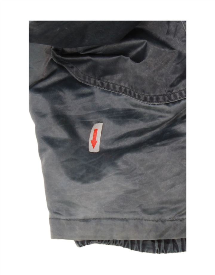 Vintage Dame Hætte Oversized Windbreaker Jacket IT 44 Medium Blue