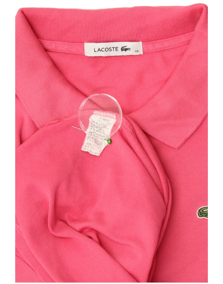 Lacoste Dame Polo Shirt Størrelse 48 XL Pink Bomuld