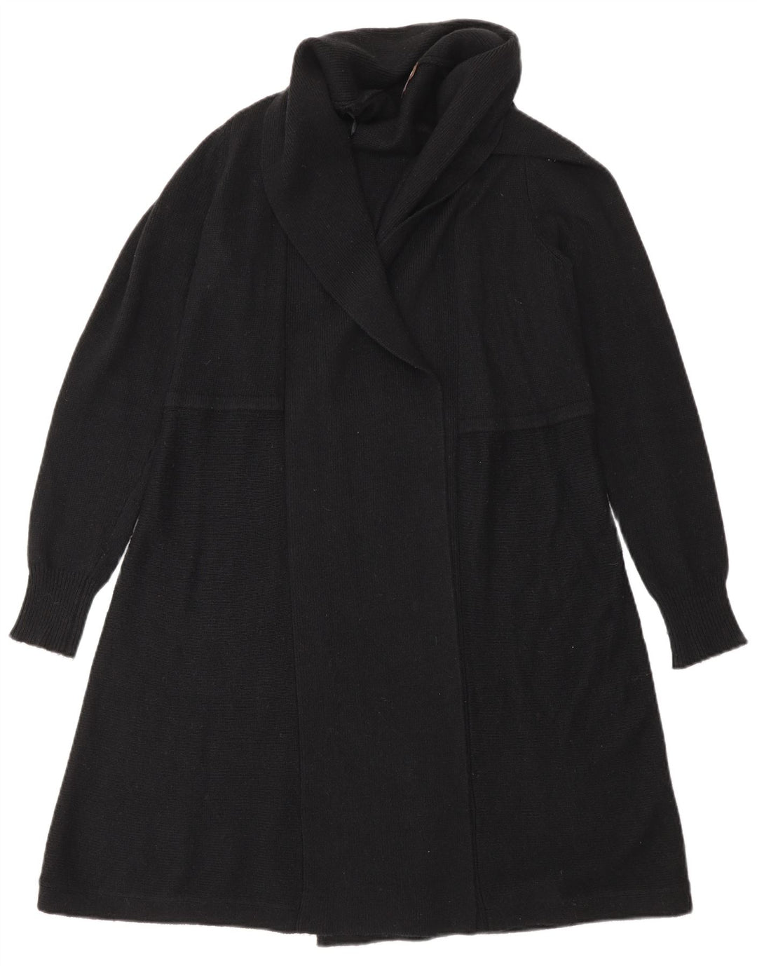 Phase Eight Womens Longline Open Cardigan Sweater UK 12 Medium Black