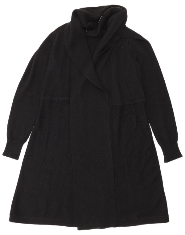 Phase Eight Womens Longline Open Cardigan Sweater UK 12 Medium Black