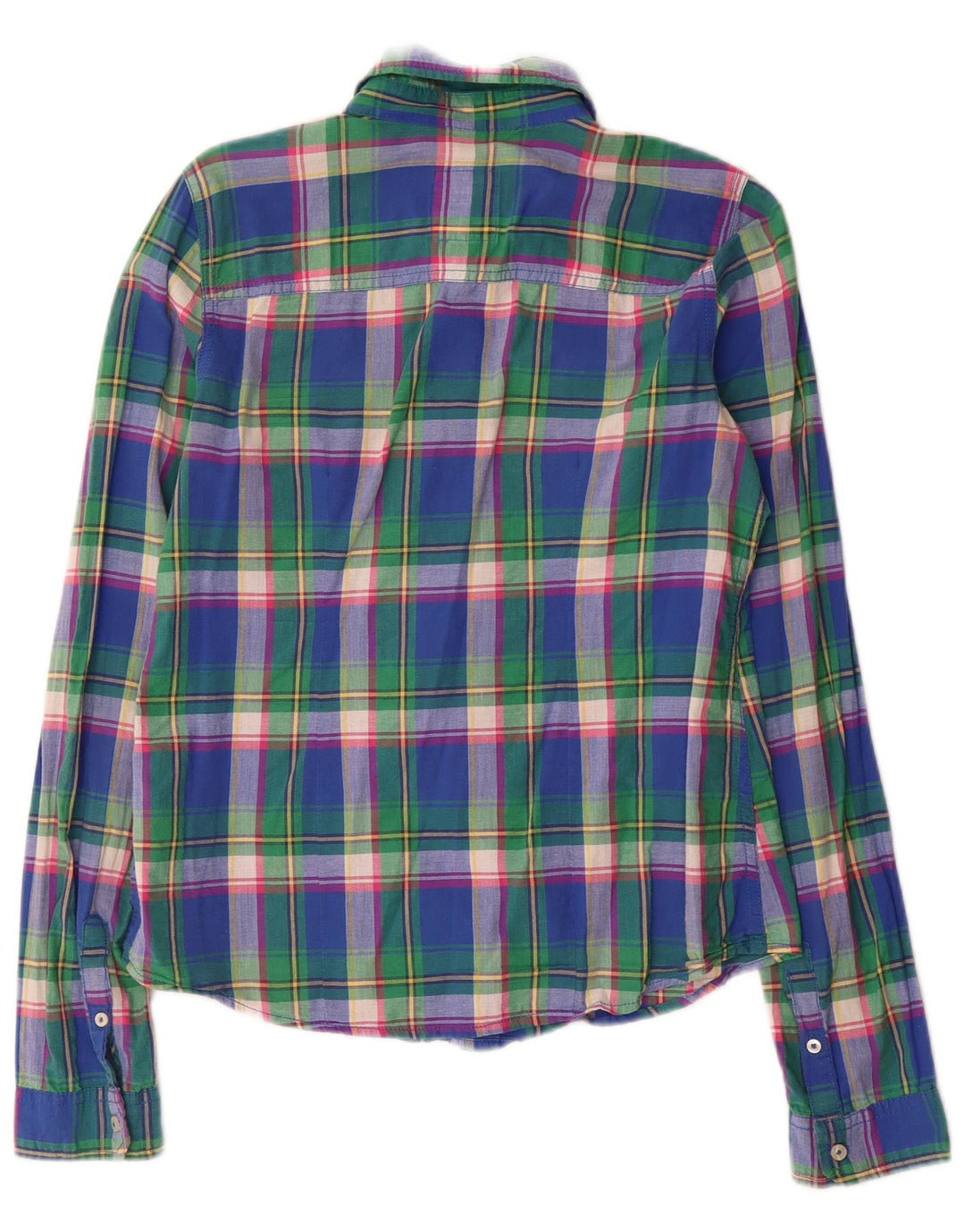 Hollister Dameskjorte UK 12 Medium Flerfarvet ternet bomuld