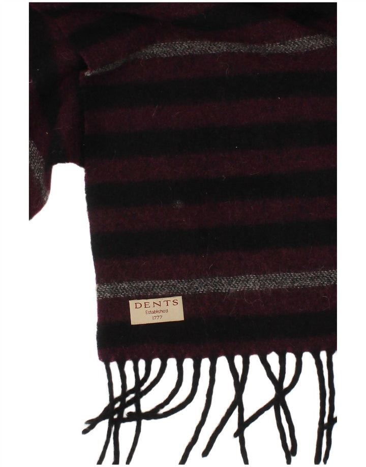 Dents Herre rektangel tørklæde One Size Lilla Stribet Vinter