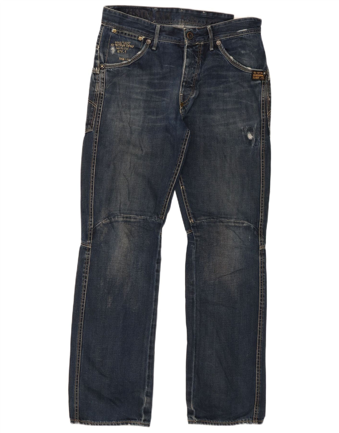 G-Star Straight Jeans til mænd W31 L32 Marineblå bomuld