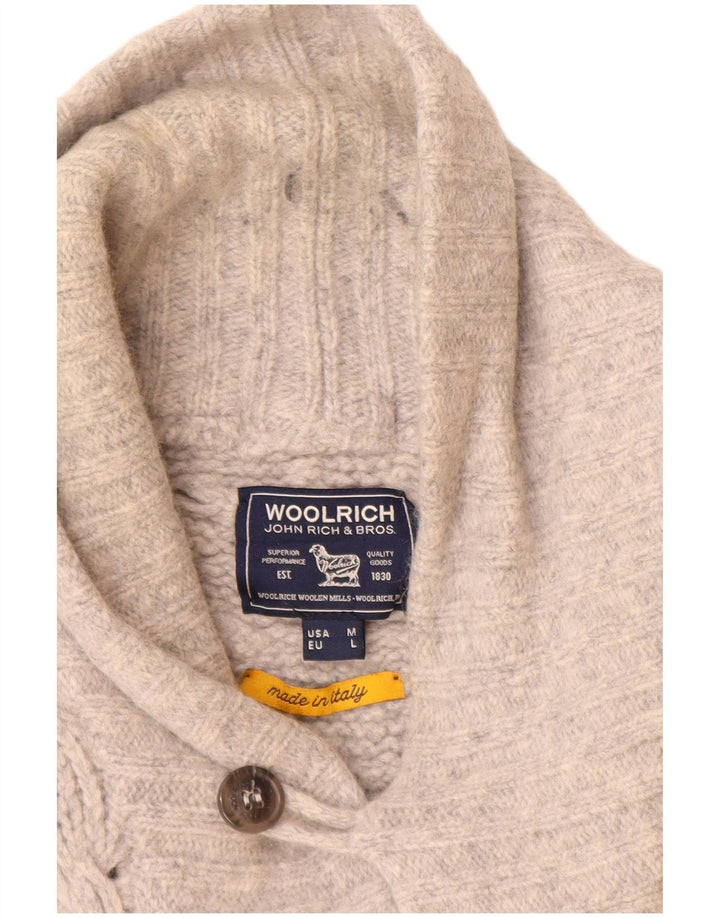Woolrich Herre cardigan sweater Medium Grå Uld