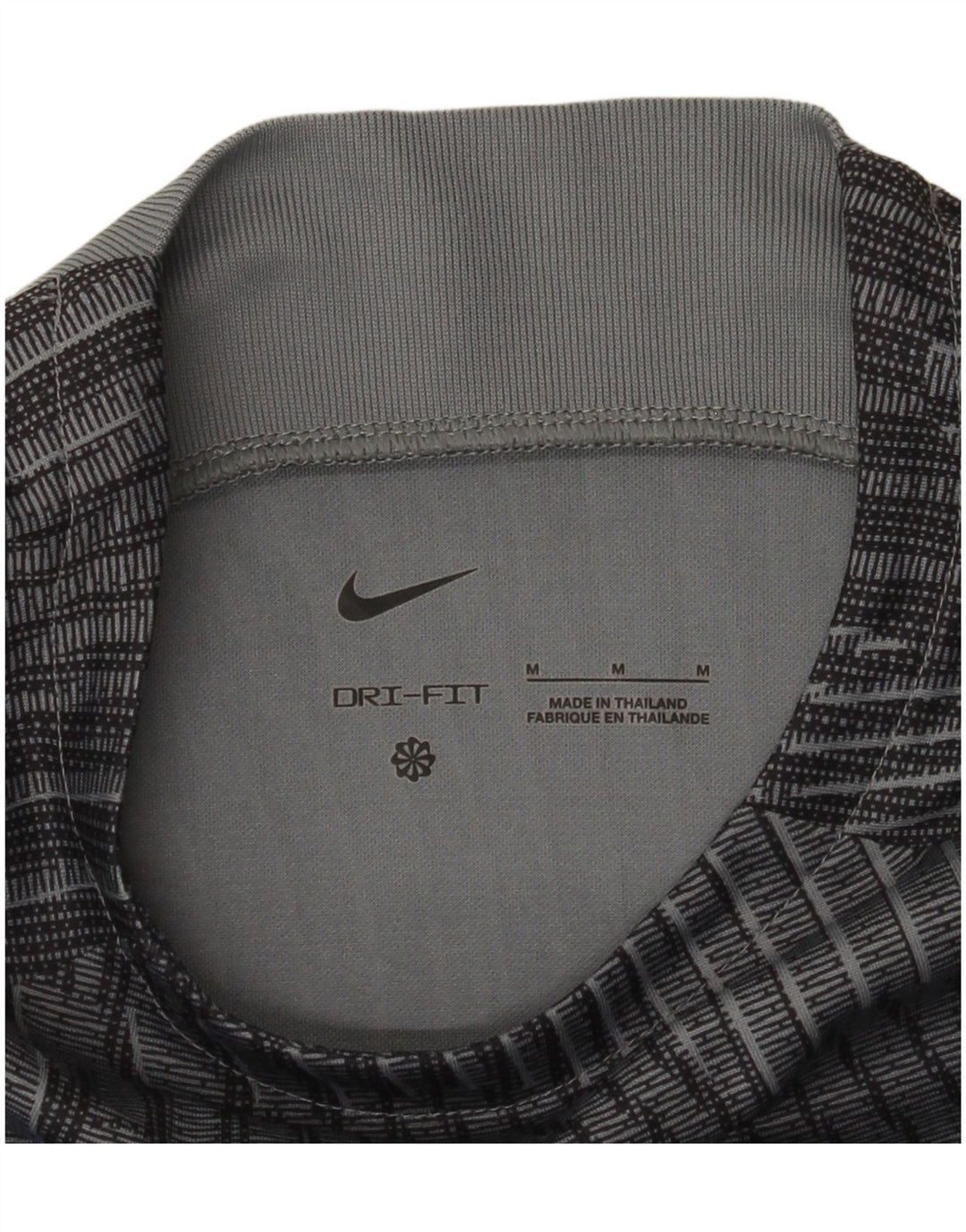 Nike Herre Dri Fit T-shirt Top Medium Grey Camouflage