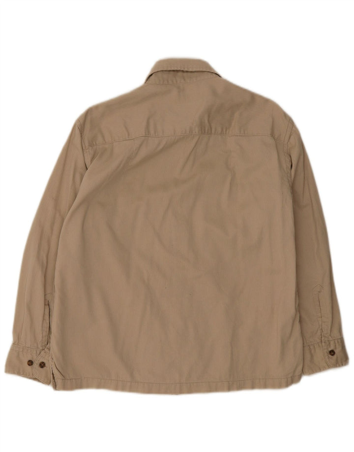 Wrangler drengeskjorte 14-15 år stor beige nålestribe