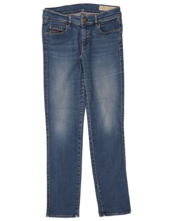 Diesel Dame Sandy Regular Slim Straight Jeans W28 L29 Blå Bomuld