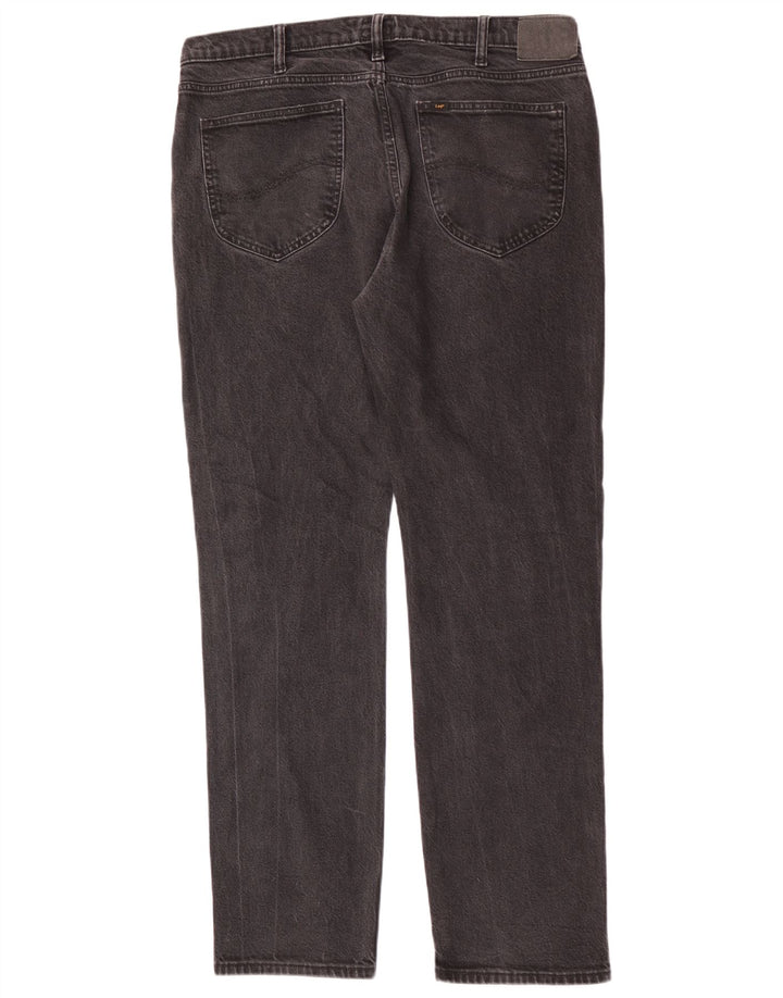 Lee Herre West Straight Jeans W36 L34 Sort Bomuld