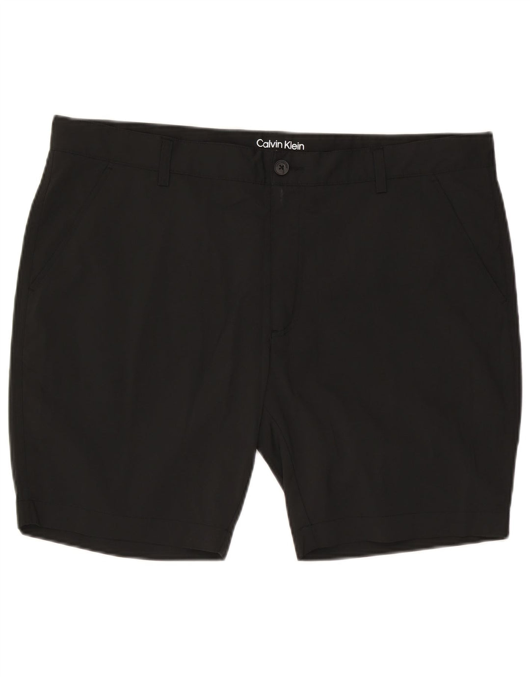 Calvin Klein Herre Chino Shorts W40 XL Sort Polyester