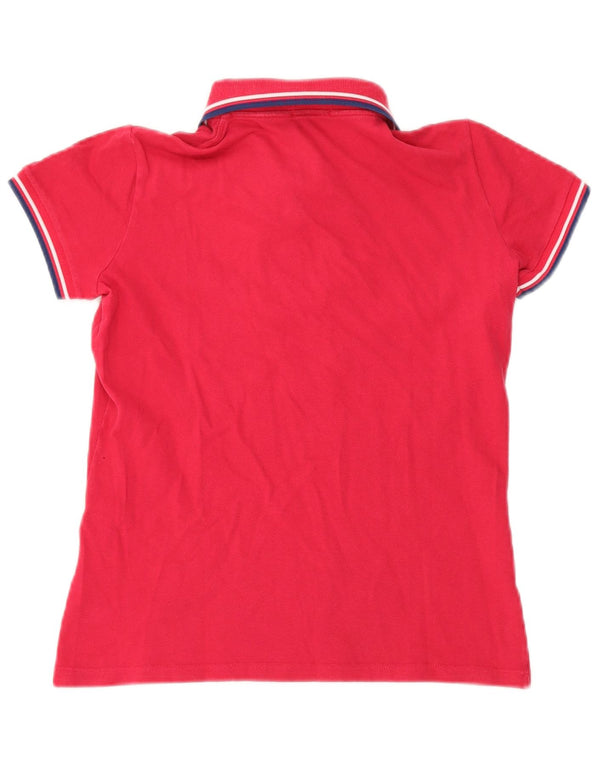 Fred Perry Dame Polo Shirt UK 14 Large Red