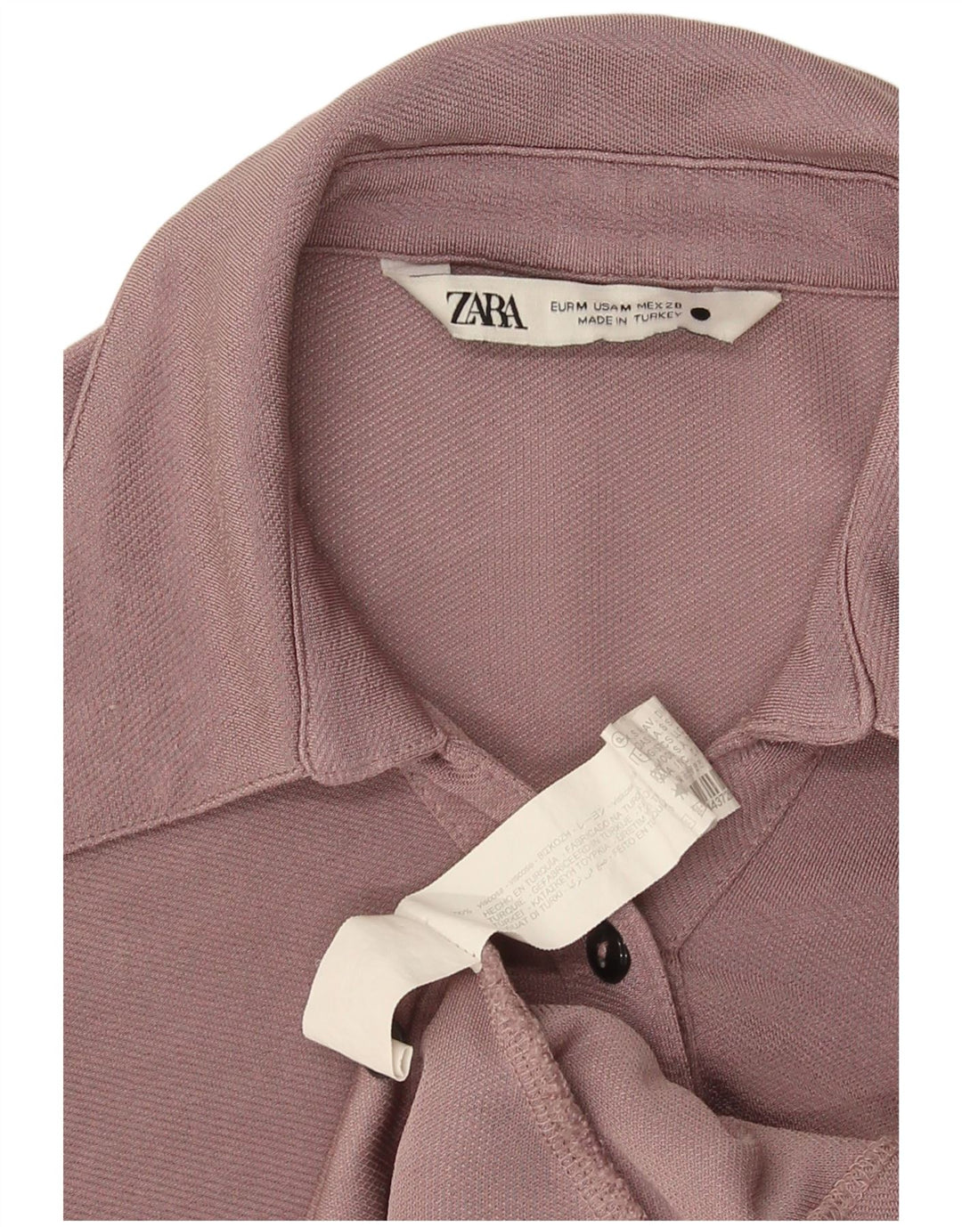 Zara Dameskjorte UK 12 Medium Purple Viscose