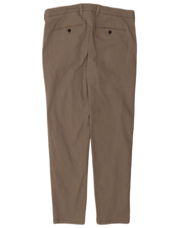 Marks & Spencer Herre Slim Fit Chinobukser W34 L31 Grå Bomuld